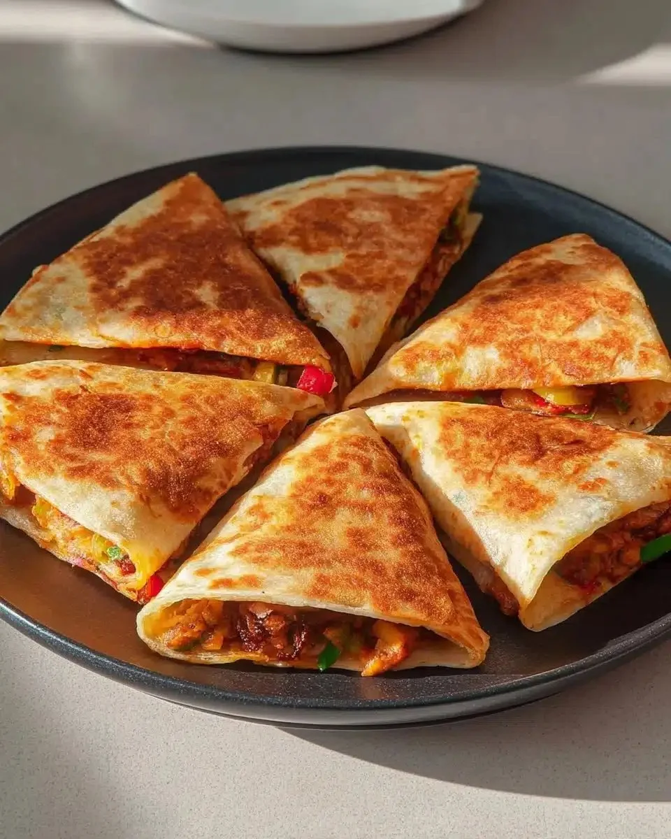 Chicken crepes shawarma wraps with fresh ingredients and spices