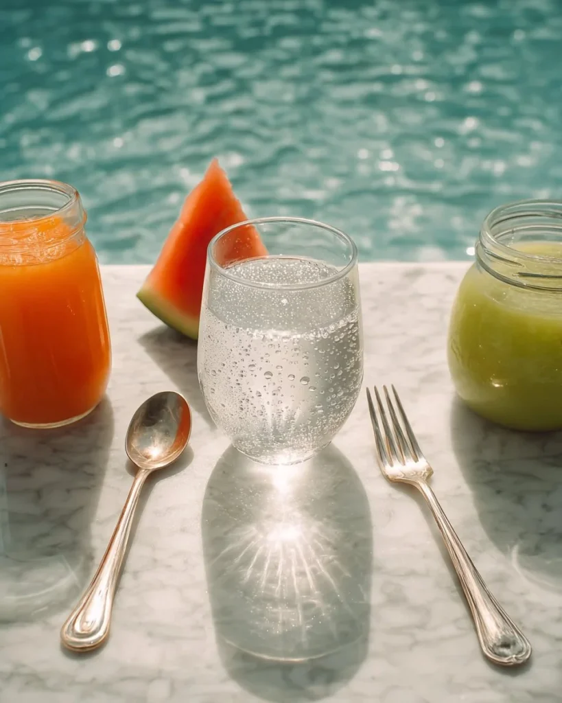 A serene landscape featuring Fresh Waters with lush greenery and vibrant wildlife.