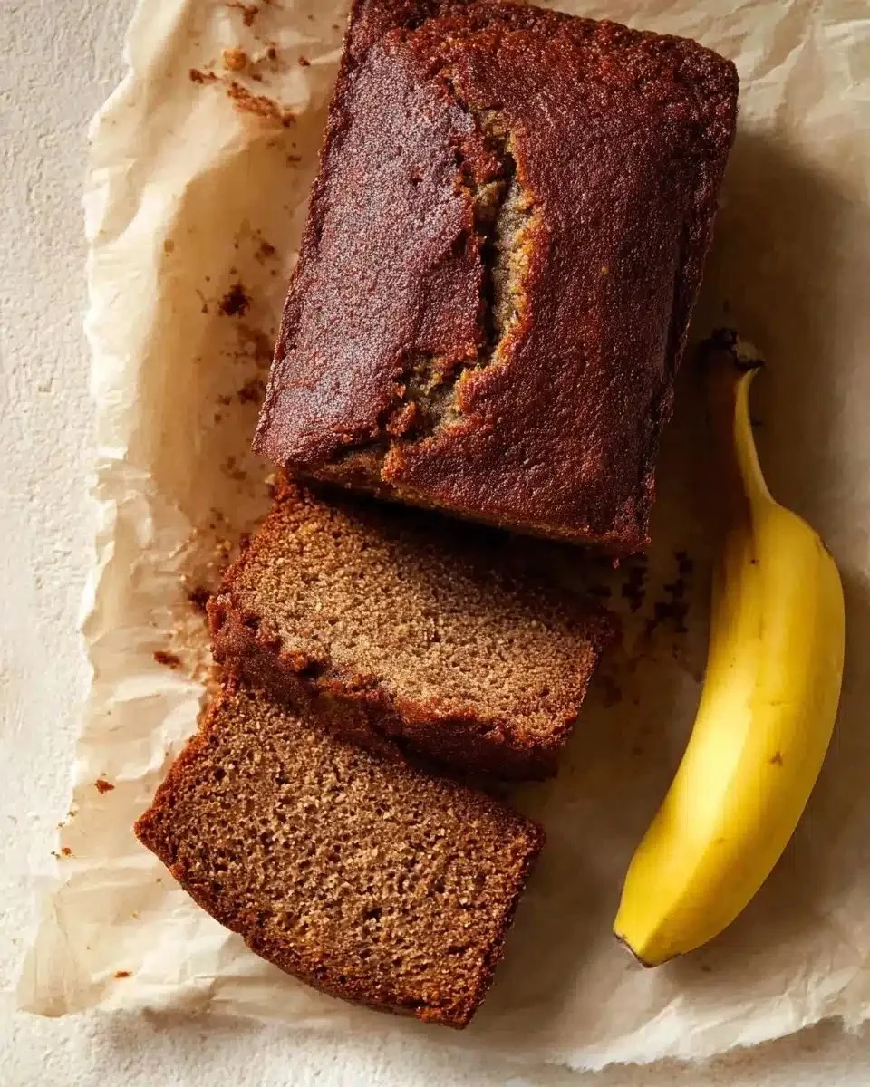 JB's Banana Bread 1 Delicious homemade banana bread from JB's recipe, freshly baked and golden brown.