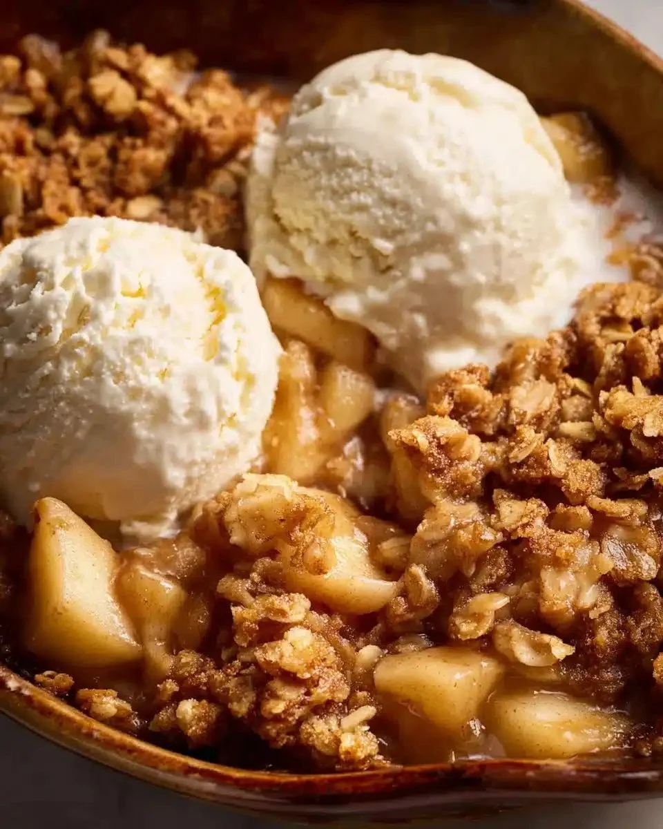Perfect Apple Crumble 1 Perfect apple crumble dessert with apples and crisp topping