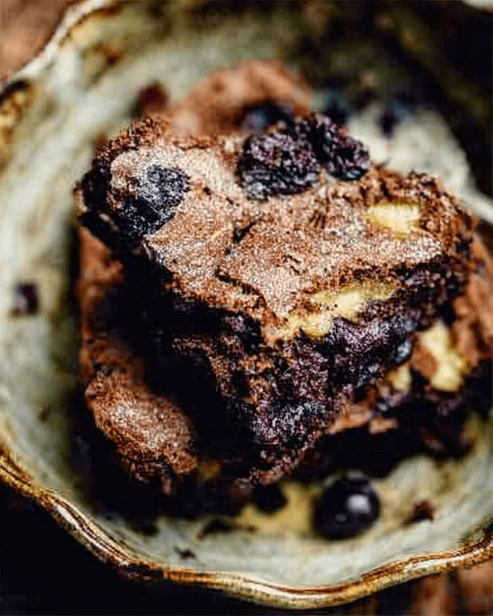 Quick & Easy Pantry Cocoa Brownies 1 Delicious homemade pantry cocoa brownies on a plate