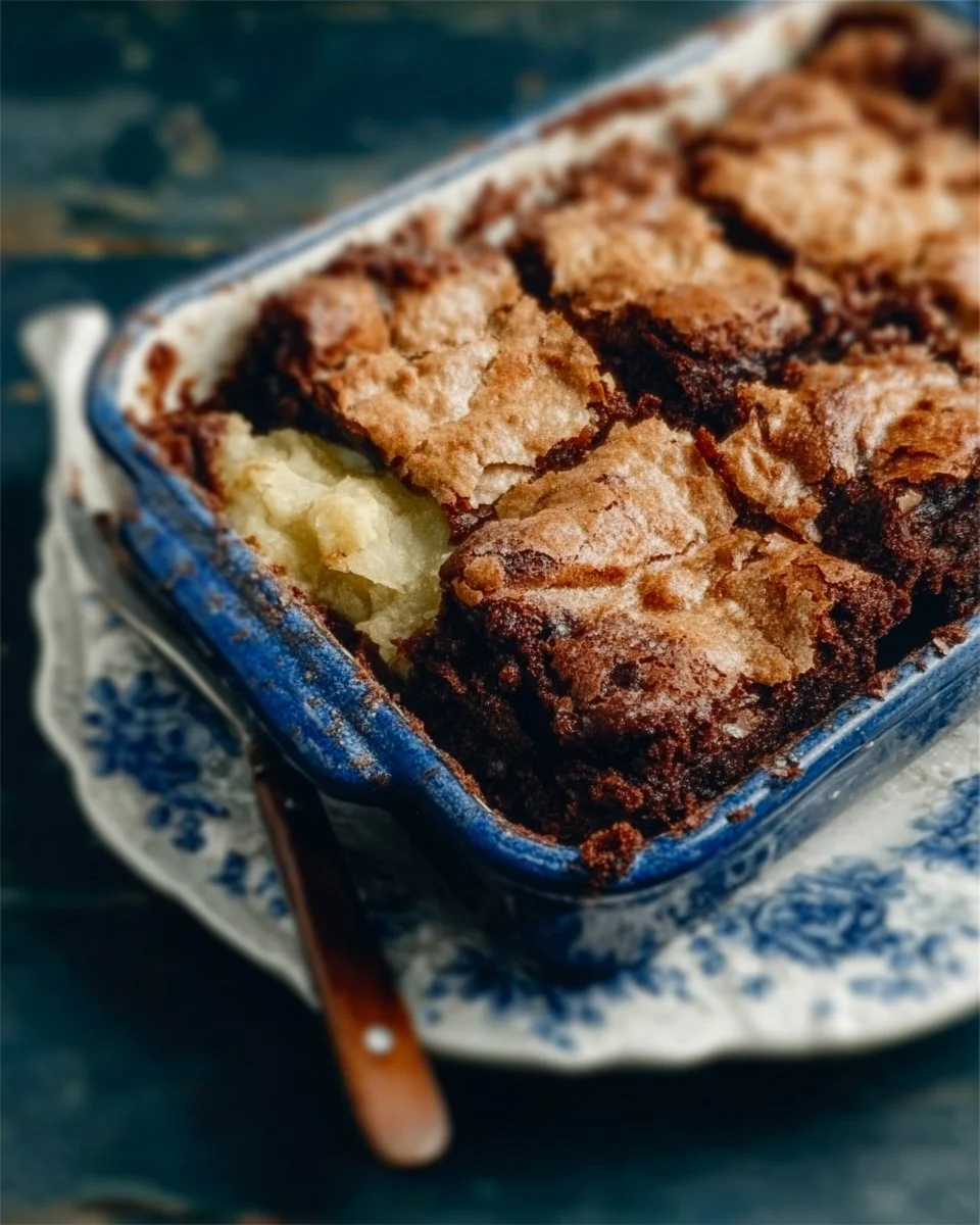 Delicious quick and easy cocoa brownies made from pantry ingredients