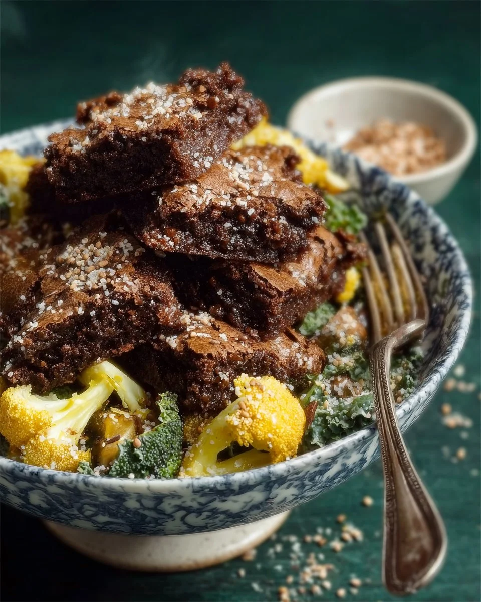 Delicious quick and easy cocoa brownies made from pantry staples.