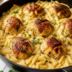 Skillet Chicken Meatballs with Orzo 2 skillet chicken meatballs with orzo 2026 05 30 214859 817x1024 1