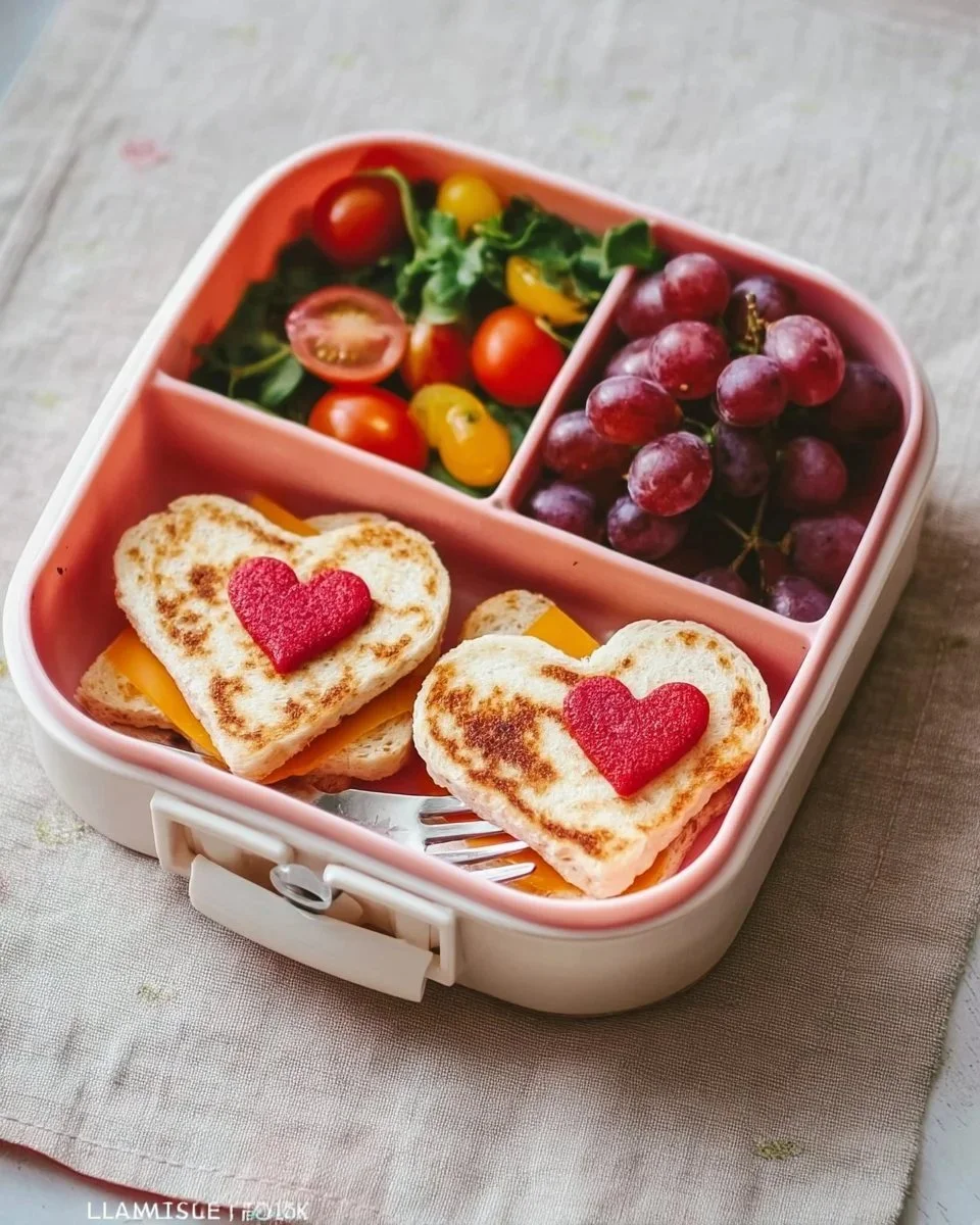 Valentine’s Day lunchbox filled with sweet hearts for kids